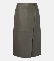 Leather midi skirt Leather midi skirt