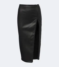Leather midi skirt Leather midi skirt