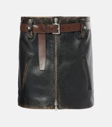Leather miniskirt Leather miniskirt