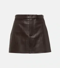 Leather miniskirt Leather miniskirt