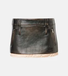 Leather miniskirt Leather miniskirt