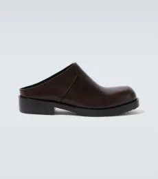 Leather mules Leather mules