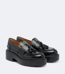 Leather platform loafers Leather platform loafers