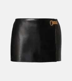 Leather skort Leather skort