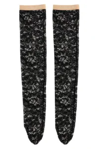 Leg Pizzo Rebordè Black Size