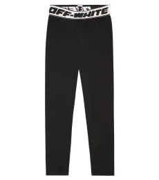 Legging en coton mélangé à logo