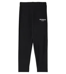 Legging en coton mélangé à logo Legging en coton mélangé à logo