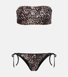 Leopard-print bikini