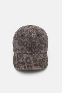 Leopard Print Cap - Brown Leopard Print Cap - Brown