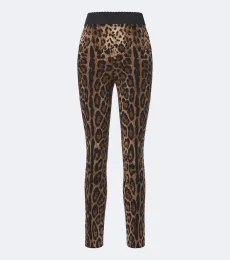 Leopard-print leggings