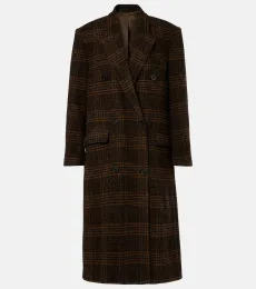 Lexana checked virgin wool coat Lexana checked virgin wool coat