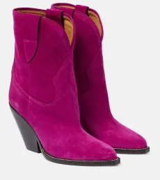 Leyane suede cowboy boots Leyane suede cowboy boots