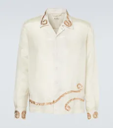 Lido applique semi-sheer shirt Lido applique semi-sheer shirt