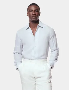 Light Grey Linen Shirt Plain Men's Light Grey Linen Shirt Plain Men's