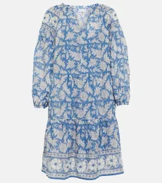 Lilah printed cotton minidress Lilah printed cotton minidress