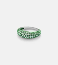 Lime Disco 18kt white gold ring with diamonds Lime Disco 18kt white gold ring with diamonds