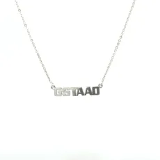 Limited edition GSTAAD silver necklace Limited edition GSTAAD silver necklace