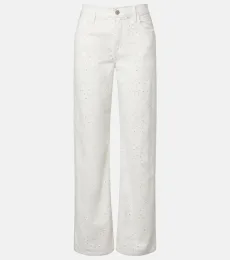 Lindz broderie anglaise straight jeans Lindz broderie anglaise straight jeans