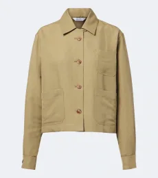 Linen and silk twill jacket