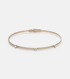 Liquid Gold 14kt gold bracelet with diamonds