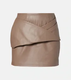 Liss pleated leather miniskirt Liss pleated leather miniskirt