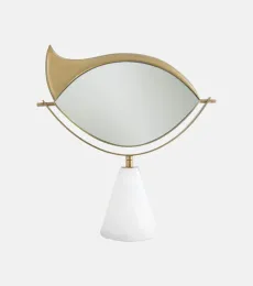 Lito marble vanity mirror