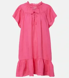 Livvy tiered linen minidress Livvy tiered linen minidress