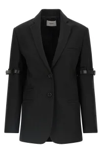 Logo Belted Blazer
