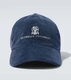 Logo cotton-blend corduroy baseball cap Logo cotton-blend corduroy baseball cap
