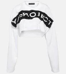 Logo cotton jersey crop top Logo cotton jersey crop top