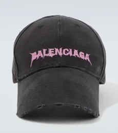 Logo distressed cotton baseball cap Logo distressed cotton baseball cap
