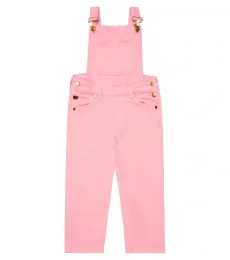 Logo-embroidered denim dungarees Logo-embroidered denim dungarees