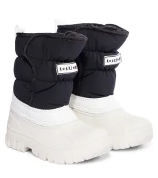 Logo fleece-lined snow boots