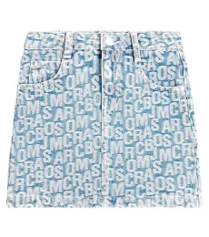 Logo jacquard denim skirt Logo jacquard denim skirt