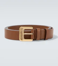 Logo leather belt Logo leather belt