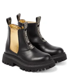 Logo leather Chelsea boots Logo leather Chelsea boots