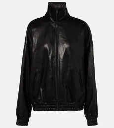 Logo leather jacket Logo leather jacket