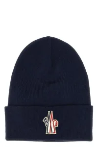 Logo patch beanie - Blue