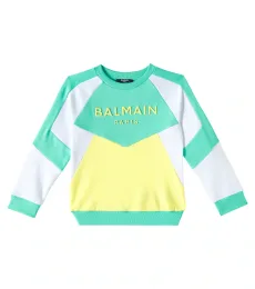 Logo printed cotton jersey sweatshirt