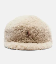 Logo shearling hat Logo shearling hat