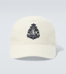 Logo silk and linen canvas baseball cap Logo silk and linen canvas baseball cap