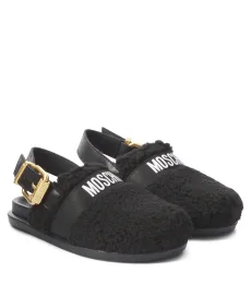 Logo slingback clogs
