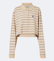 Logo striped cotton piqué Polo Shirt Logo striped cotton piqué Polo Shirt