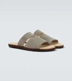 Logo suede sandals Logo suede sandals