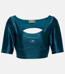 Logo technical crop top Logo technical crop top