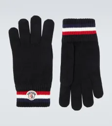 Logo virgin wool gloves Logo virgin wool gloves