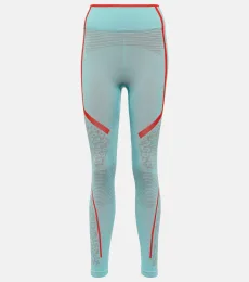 Logo waffle-knit leggings Logo waffle-knit leggings