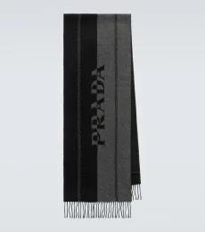 Logo wool jacquard scarf Logo wool jacquard scarf