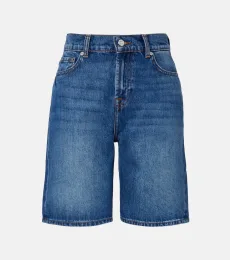 Lola distressed denim Bermuda shorts Lola distressed denim Bermuda shorts