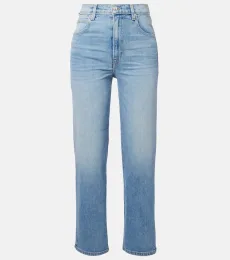 London cropped high-rise straight jeans London cropped high-rise straight jeans